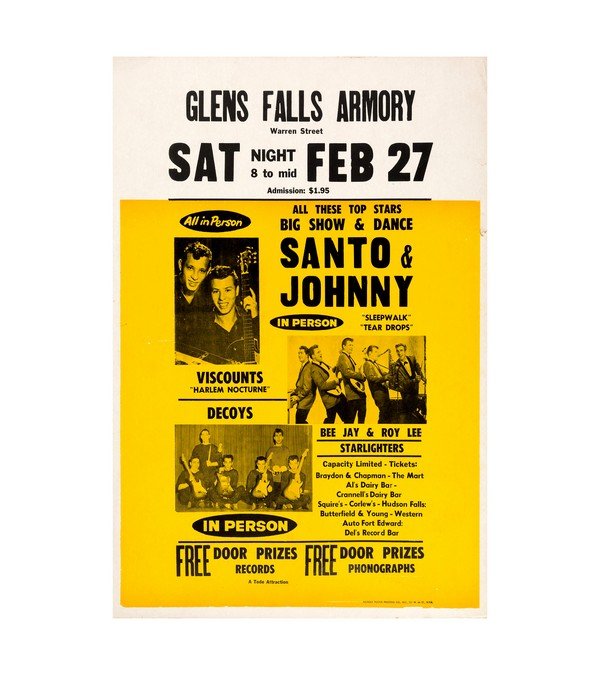 1965 Santo & Johnny - Viscounts Glens Falls Armory 