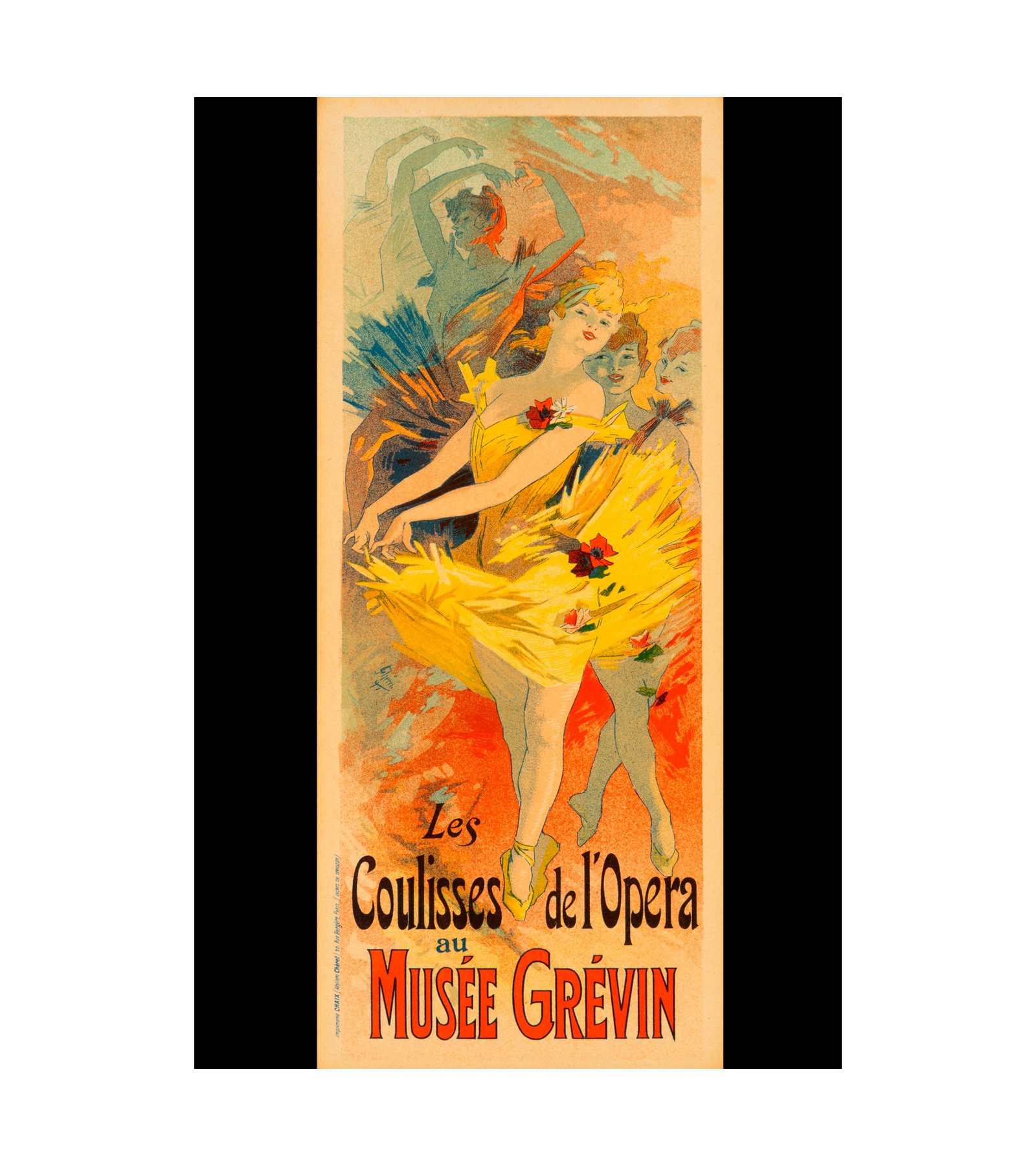 1895 Jules Cheret - Musee Grevin, from Les Maitres de l'affiche 