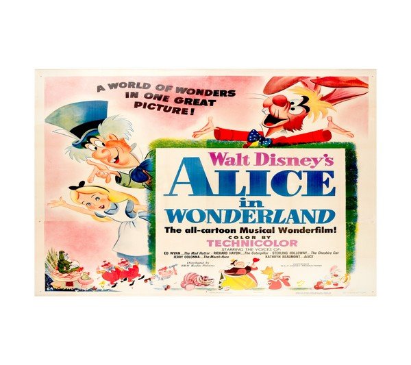 1951 Disney's Alice in Wonderland (RKO) 