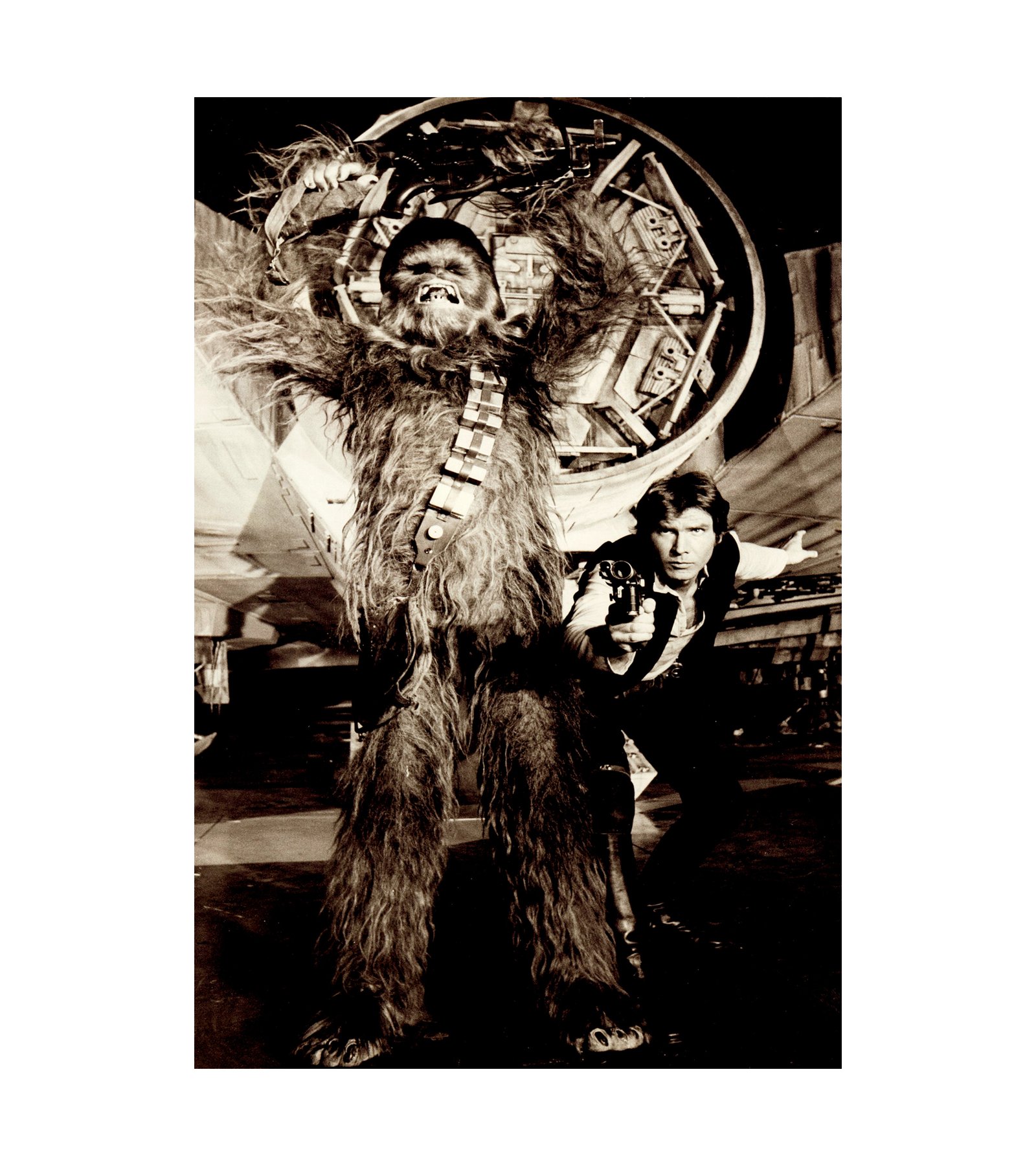 1977 Star Wars - Episode IV - A New Hope (20th Century-Fox) Harrison Ford and Peter Mayhew 