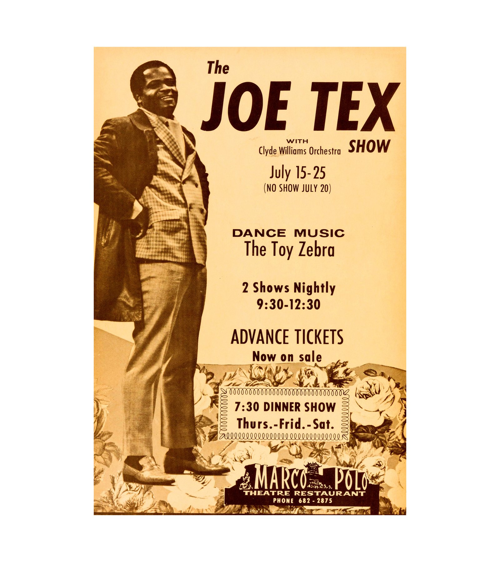 1963 Joe Tex Vancouver, B.C., Canada