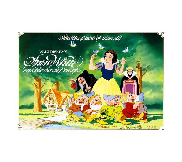 1983 Snow White and the Seven Dwarfs (Buena Vista) Horizontal 