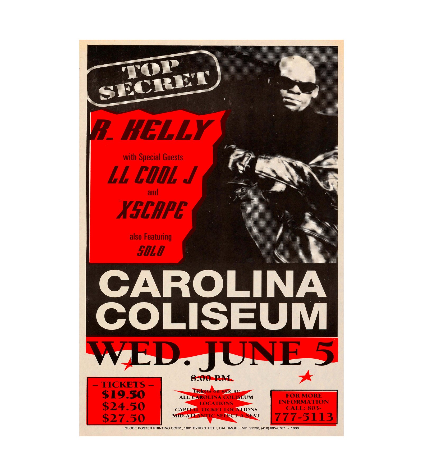 1996 R. Kelly, LL Cool J, Xscape Columbia, SC 
