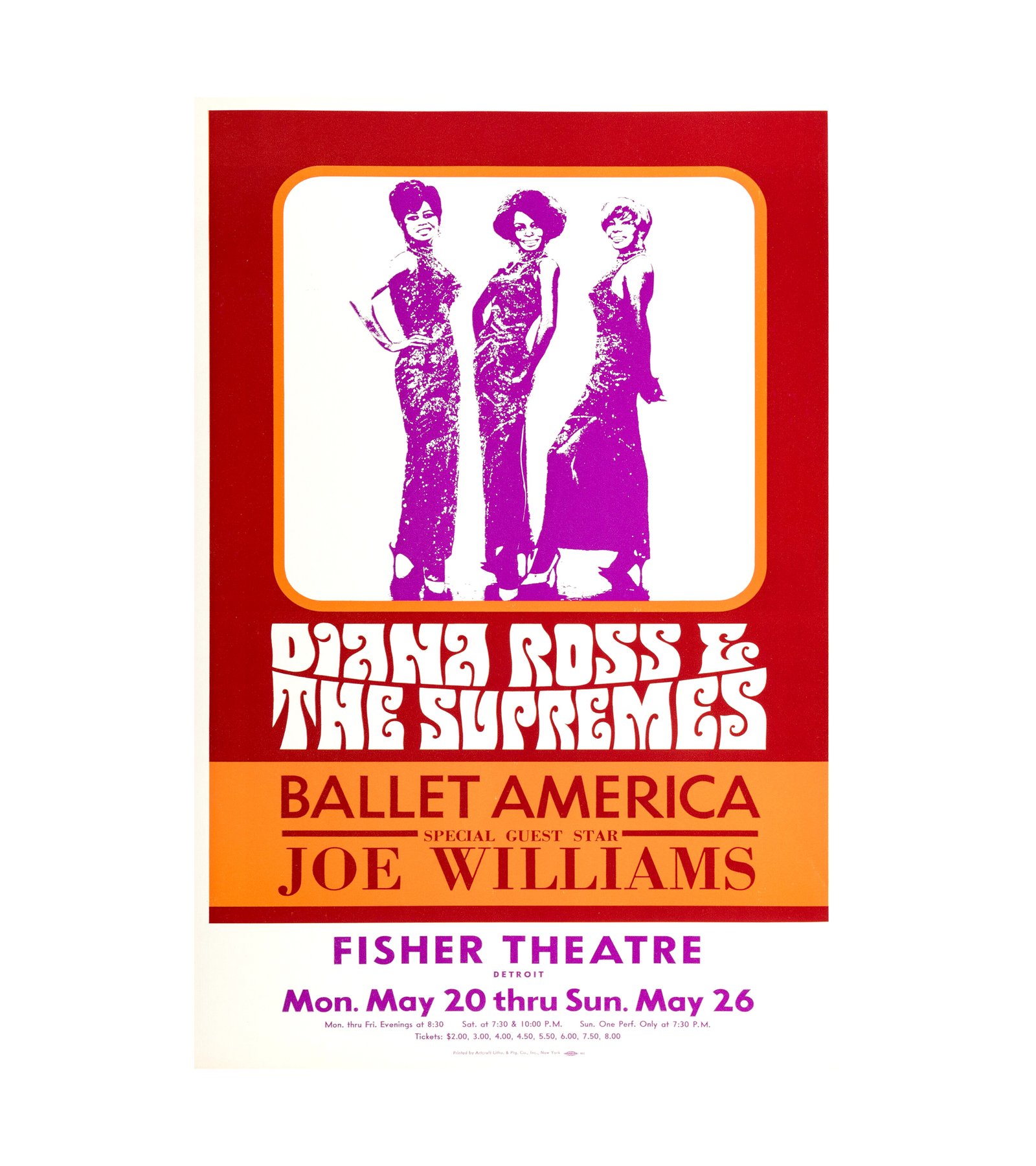 1968 Diana Ross & the Supremes Detroit, MI 