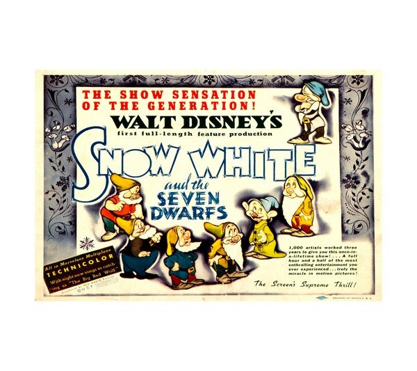 1937 Disney's Snow White and the Seven Dwarfs 