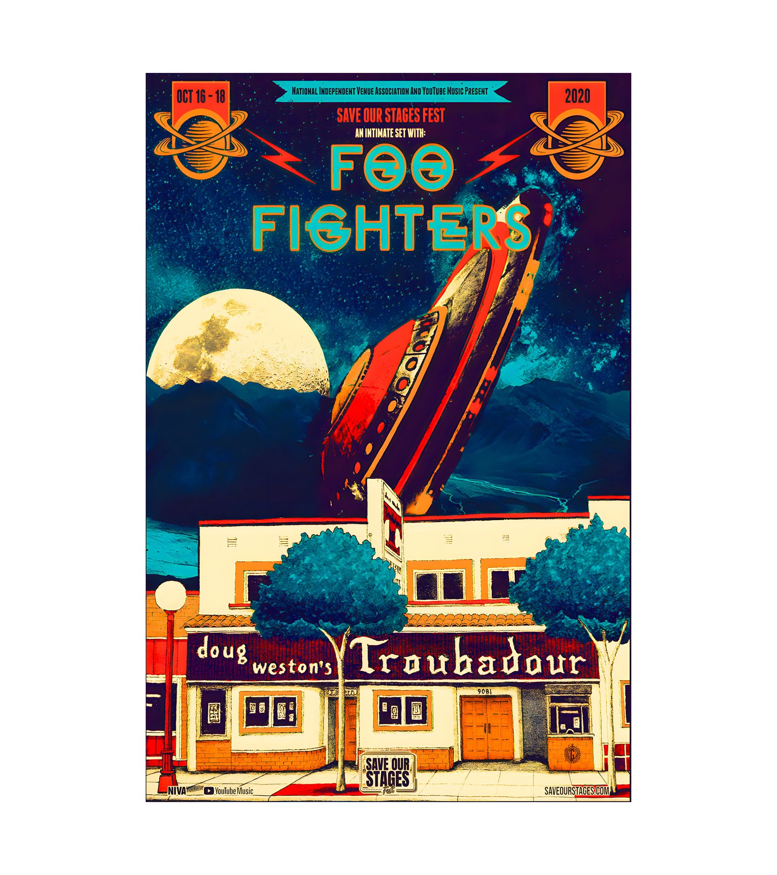 2018 Foo Fighters Troubadour 