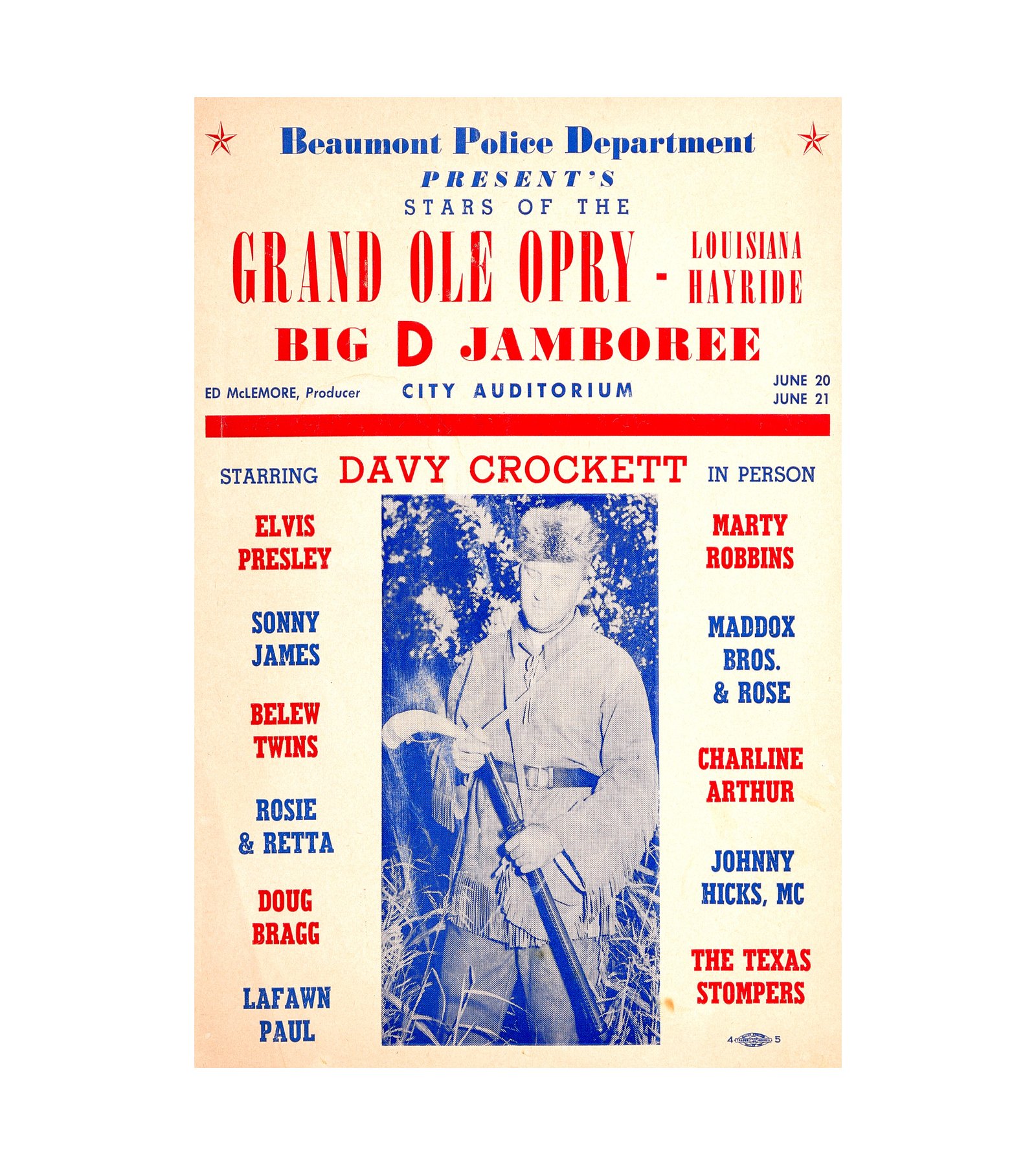 1955 Elvis Presley City Auditorium (Very Rare) 