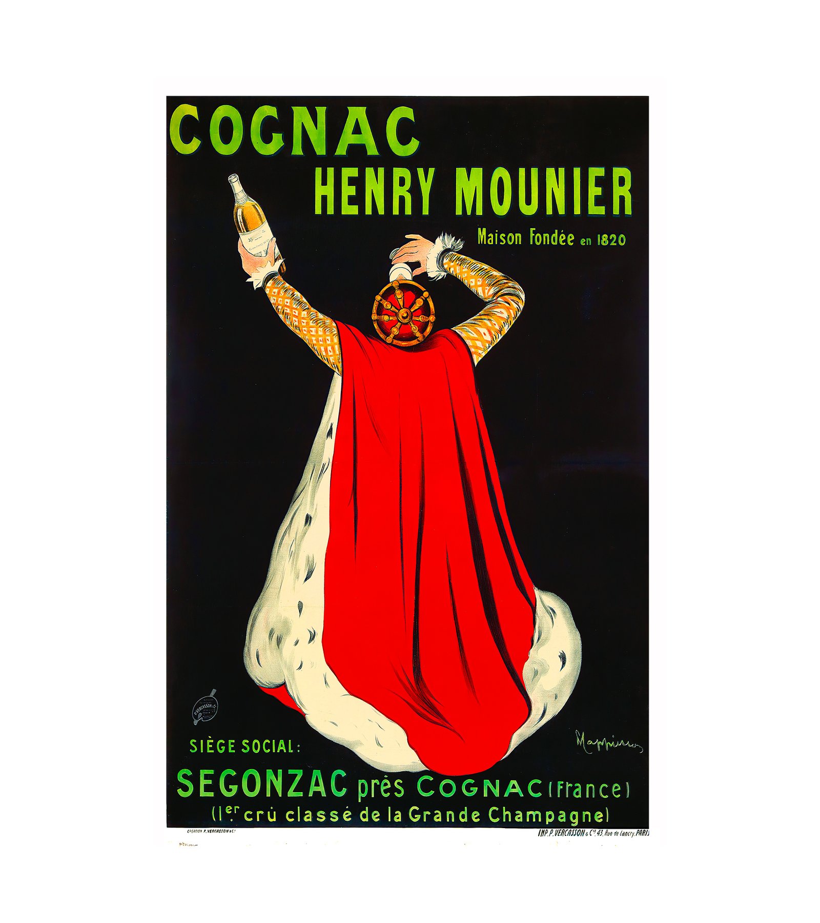 1910Cognac Henry Mounier Leonetto Cappiello (Italian, 1875-1942) 