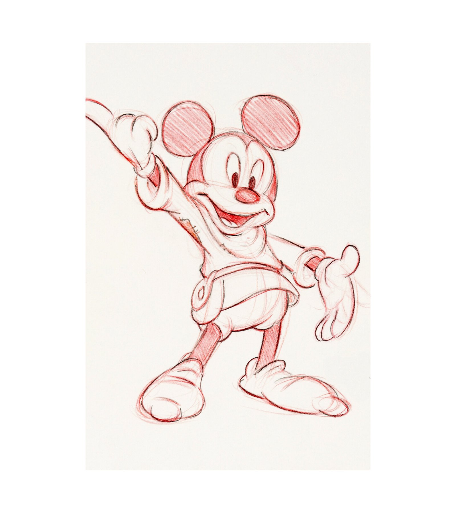 Mickey Mouse - The Prince and the Pauper Character Drawing 