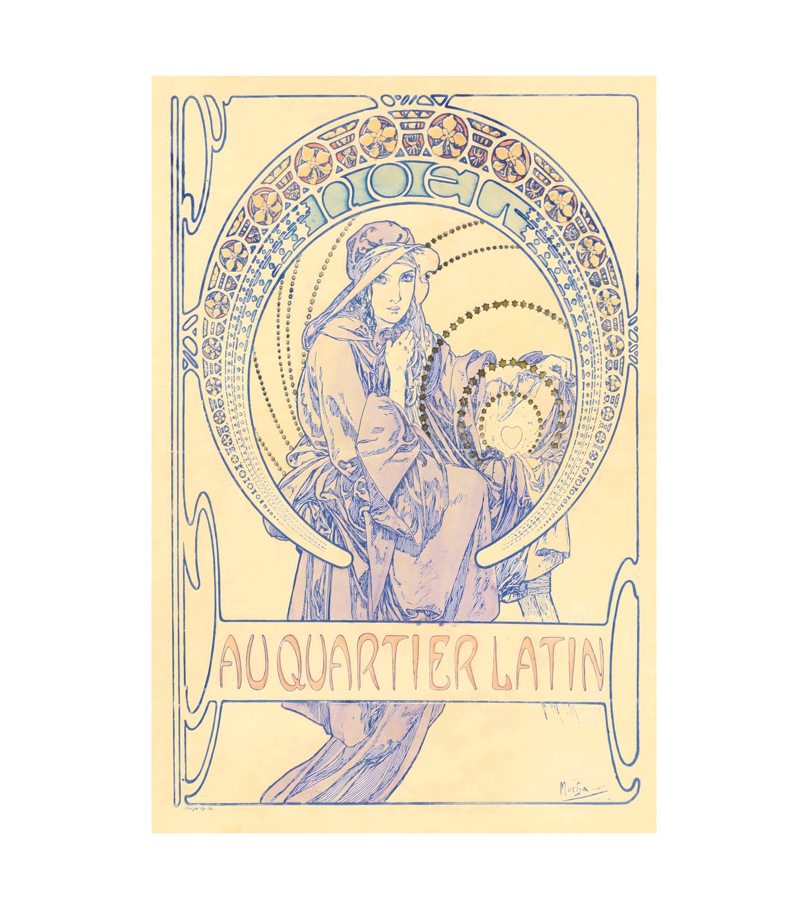 1898 ALPHONSE MUCHA (1860-1939) Au Quartier Latin 