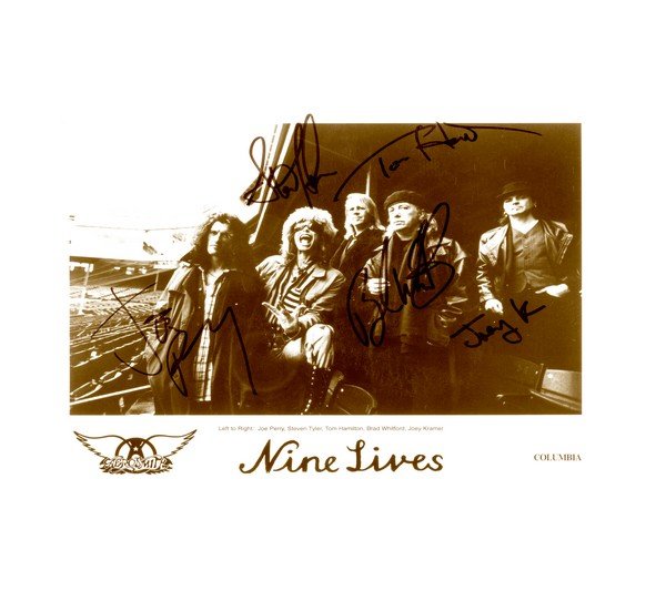 Aerosmith Signed Promo 