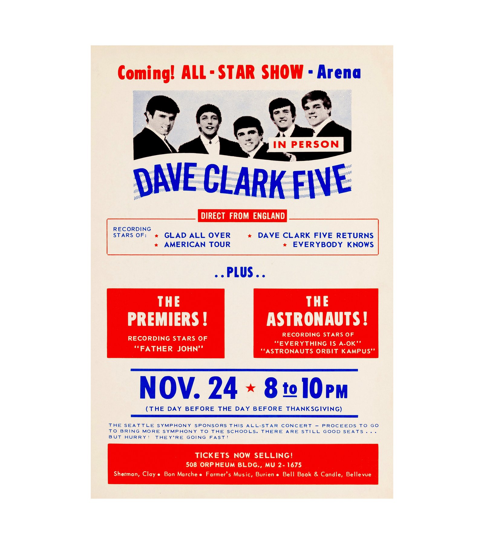 1964 The Dave Clark Five Seattle, WA British