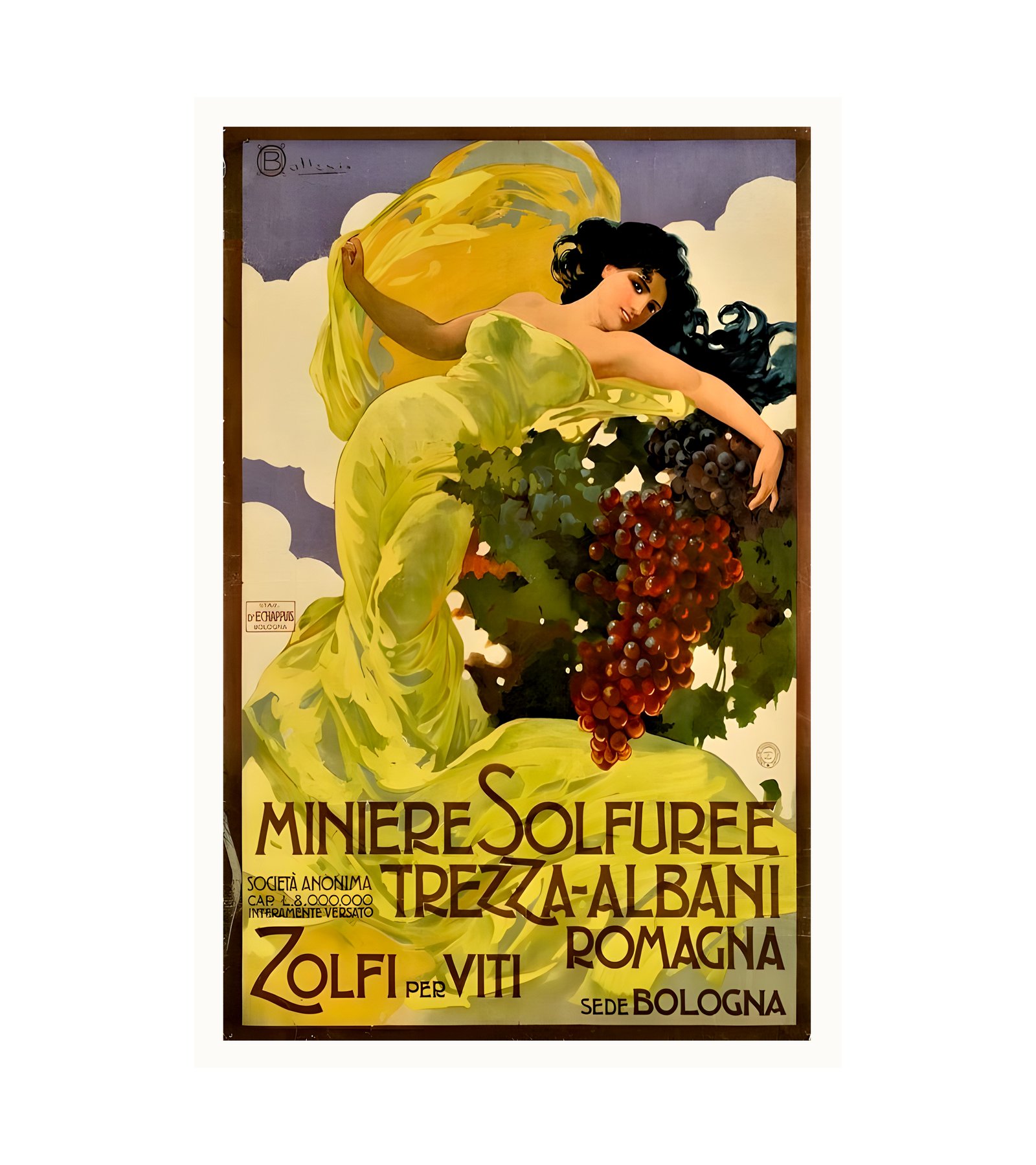 1915 Miniere sulfuree Trezza - Albani - Romagna 