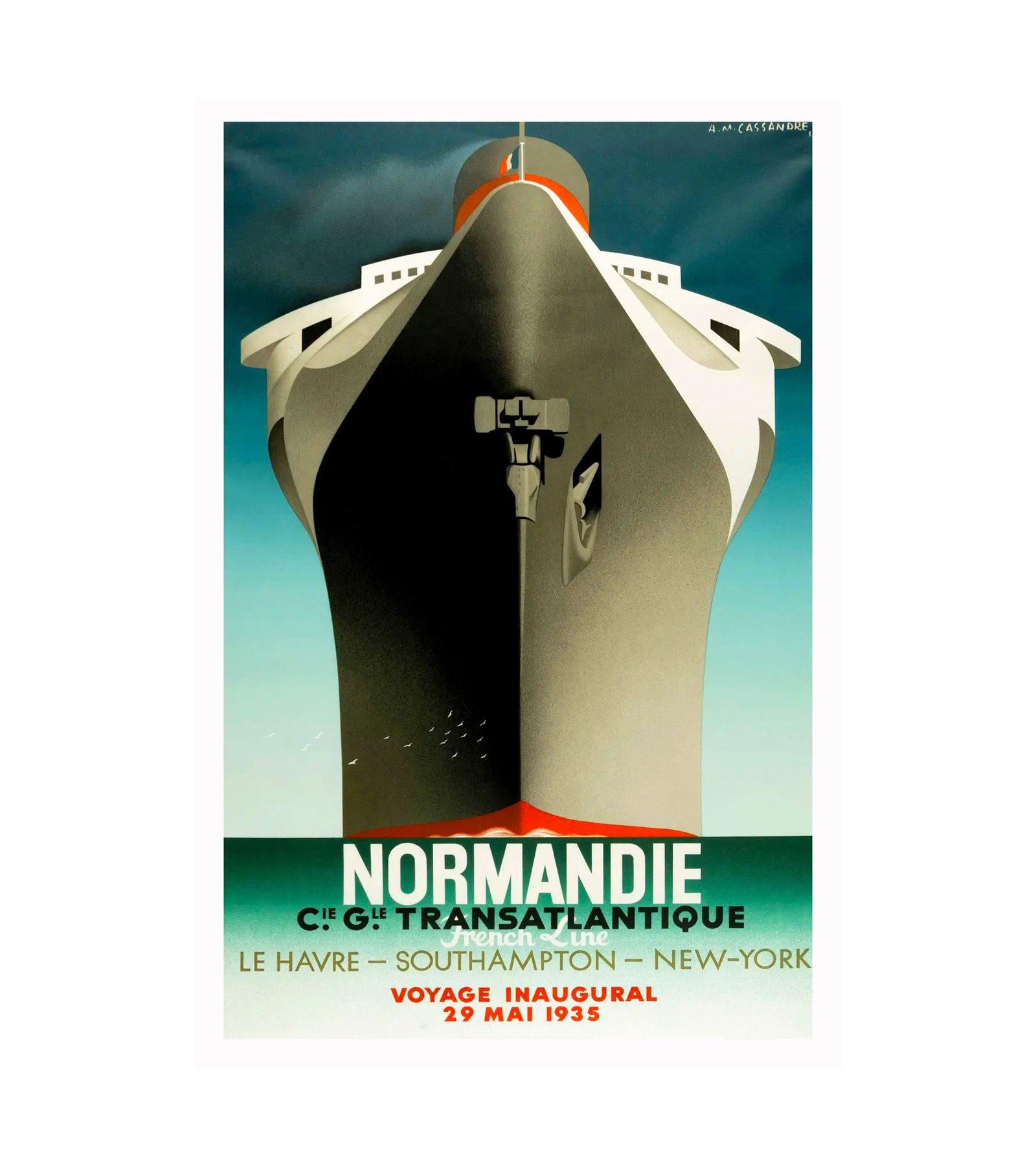 1935 NORMANDIE Transatlantique 