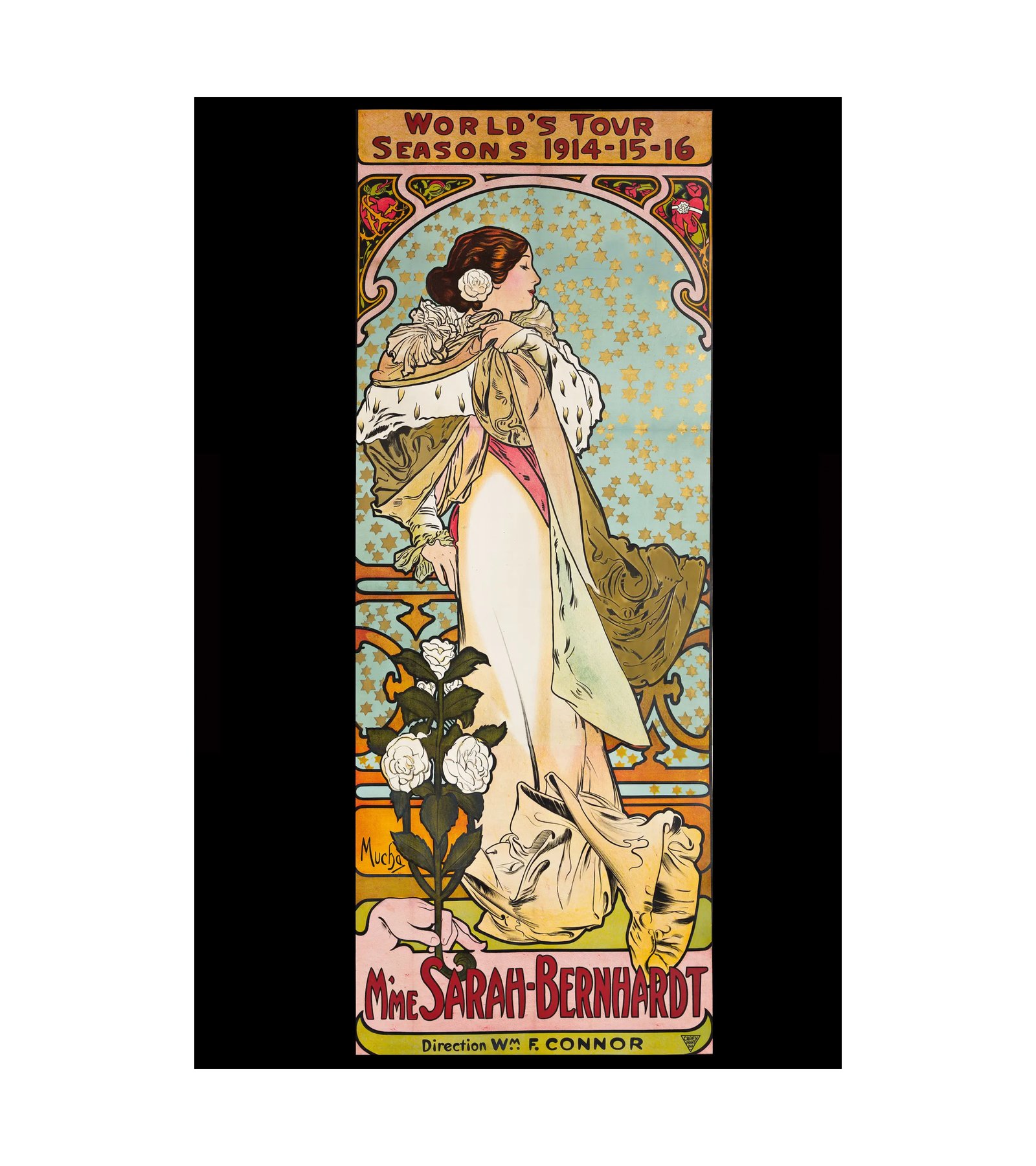 1914 Alphonse Mucha - BERNHARDT - WORLD’S TOUR
