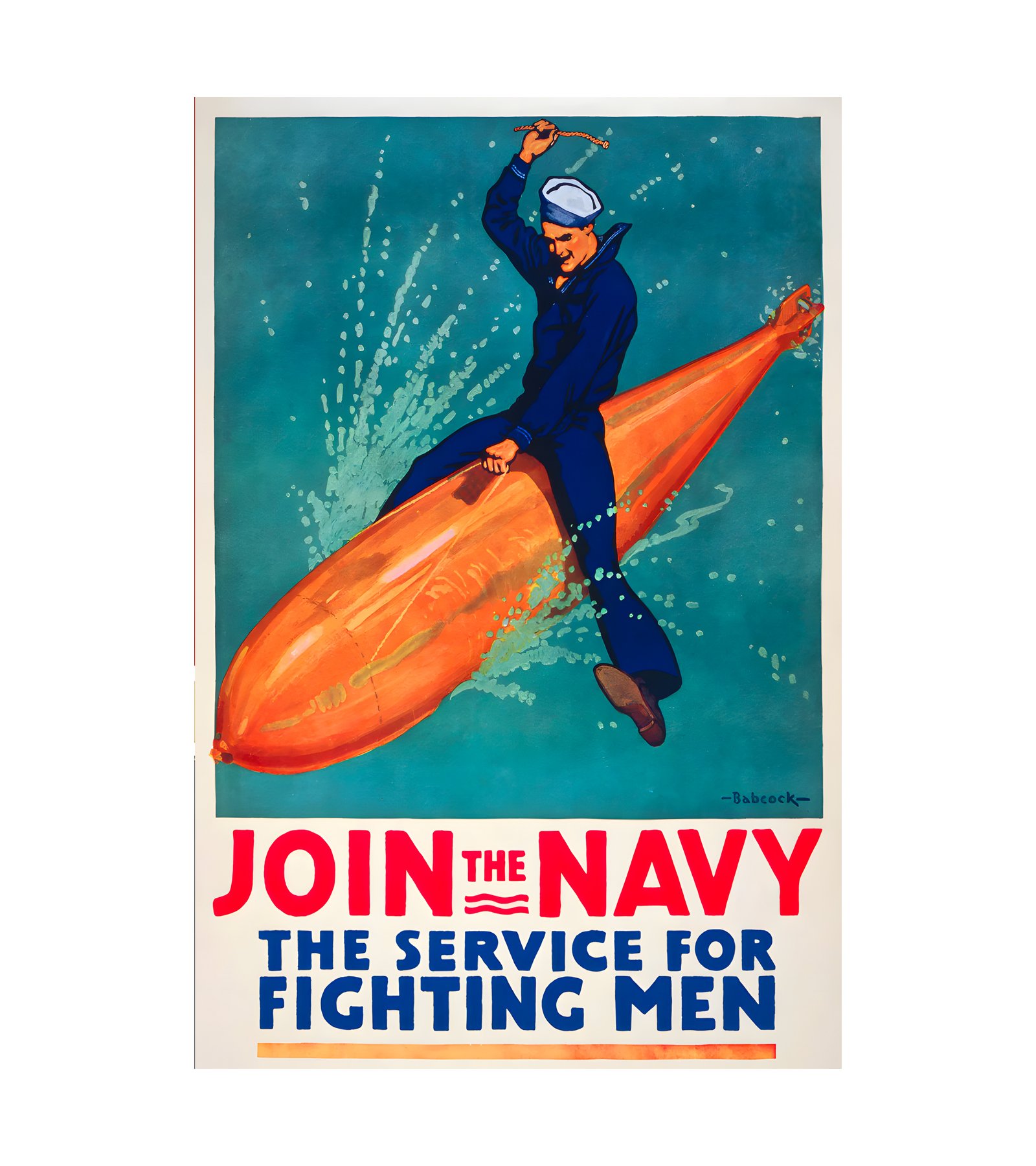 1942 WWII Join the Navy 