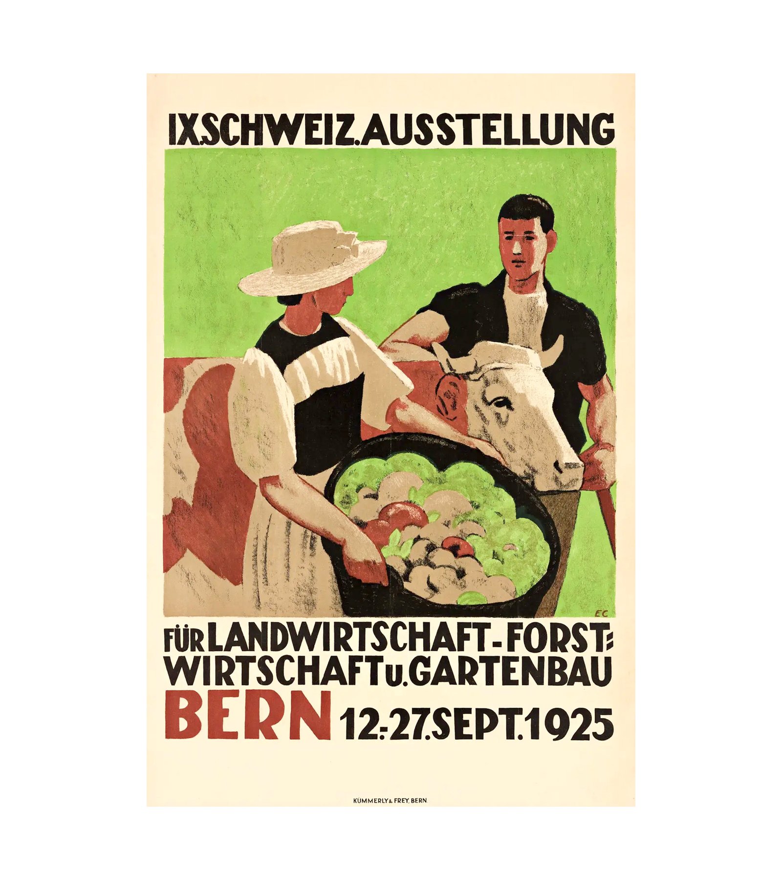 1925 IX SCHWEIZ AUSSTELLUNG EXHIBITION FOR AGRICULTURE, FORESTRY AND HORTICULTURE