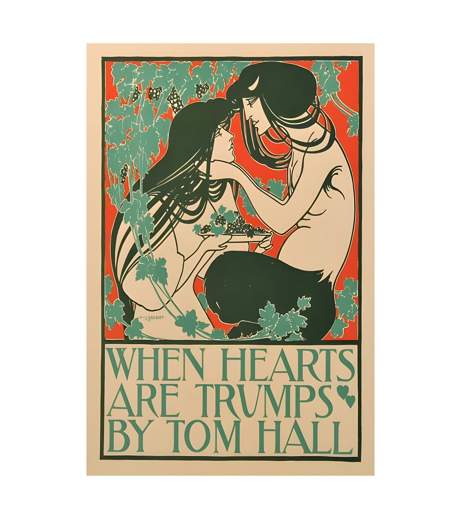 1895 When Hearts Are Trumps by Will Bradley