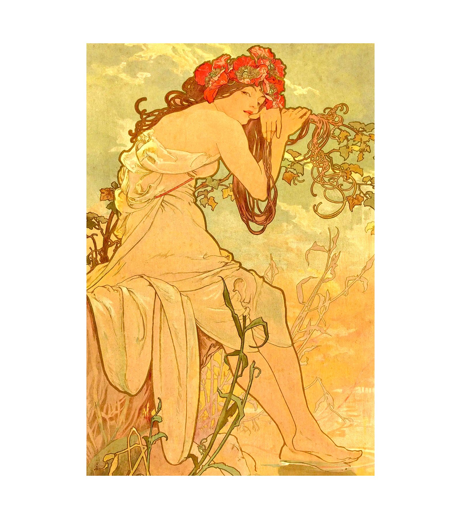 1896 Alphonse Mucha THE SEASONS  L’ETE
