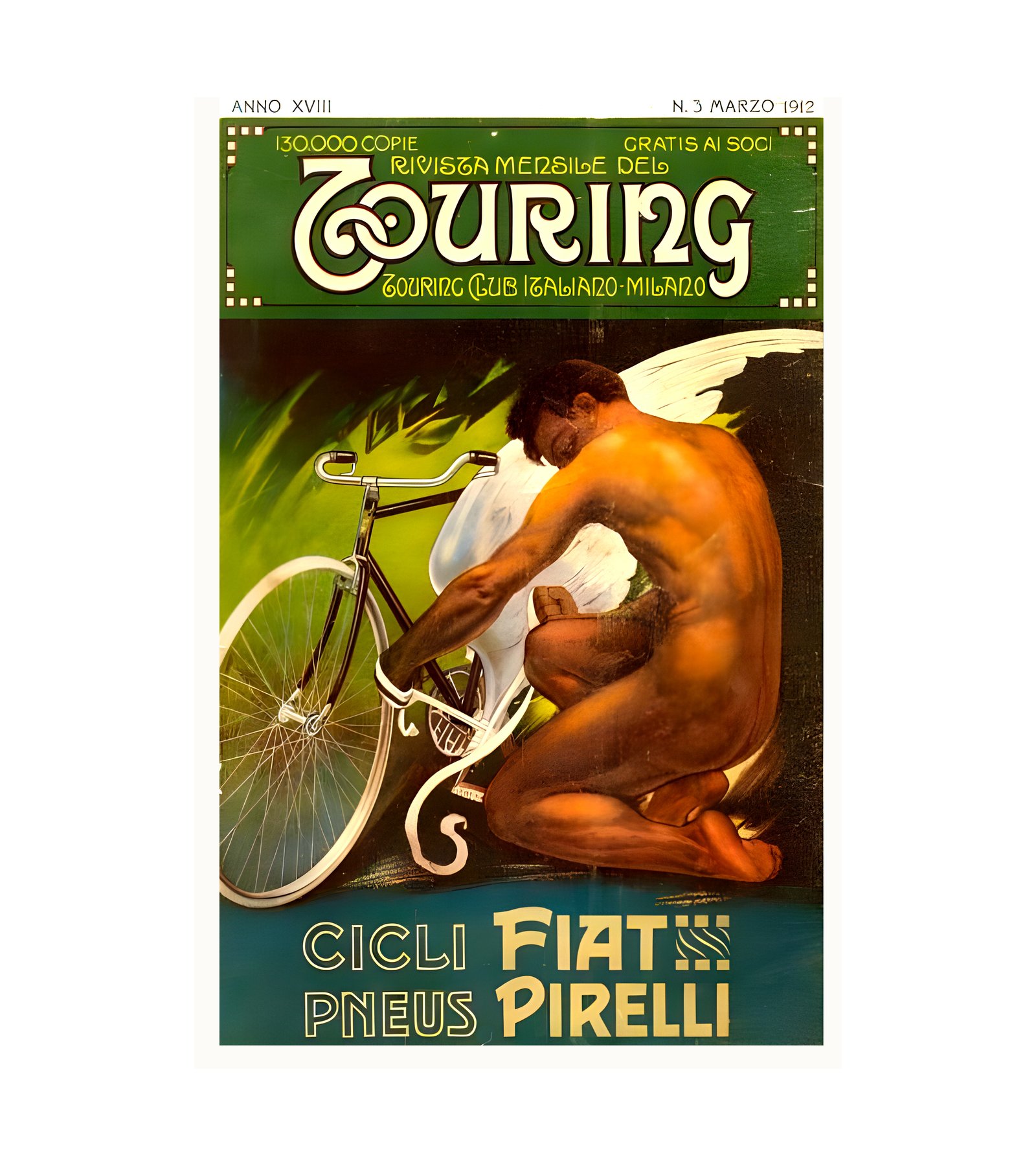 1912 Touring Cicli Pneus Fiat Pirelli