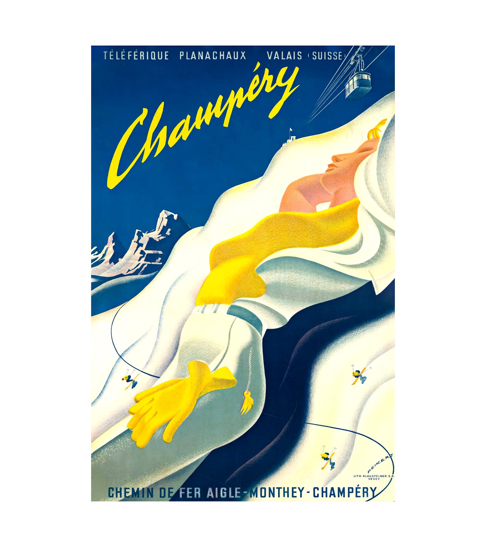 1955 SKI CHAMPERY 