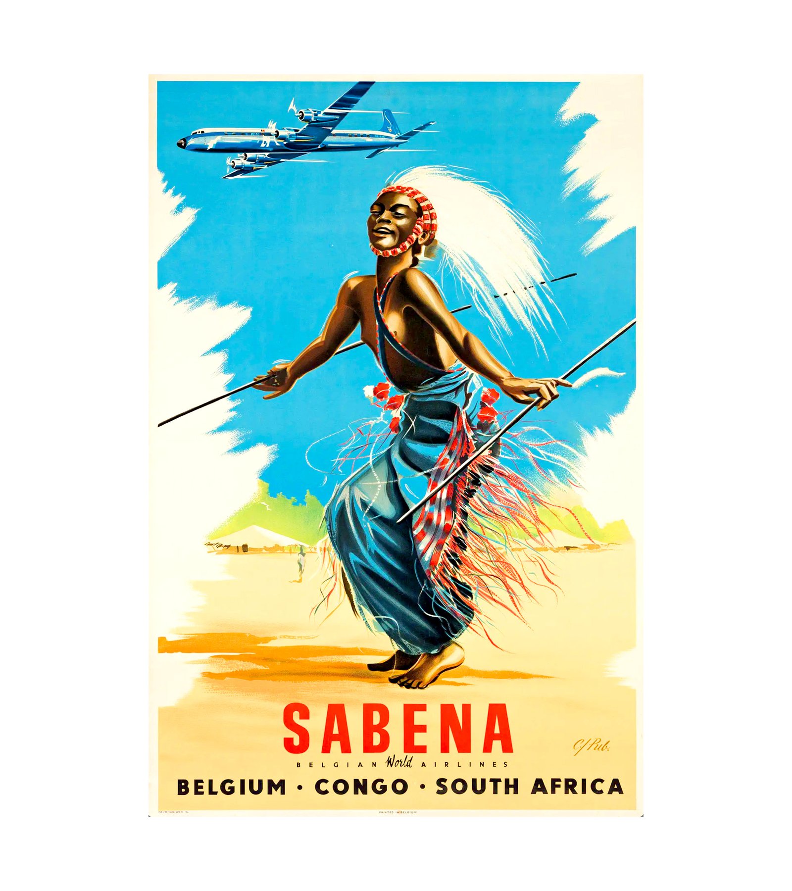 1952 SABENA - BELGIUM - CONGO - SOUTH AFRICA